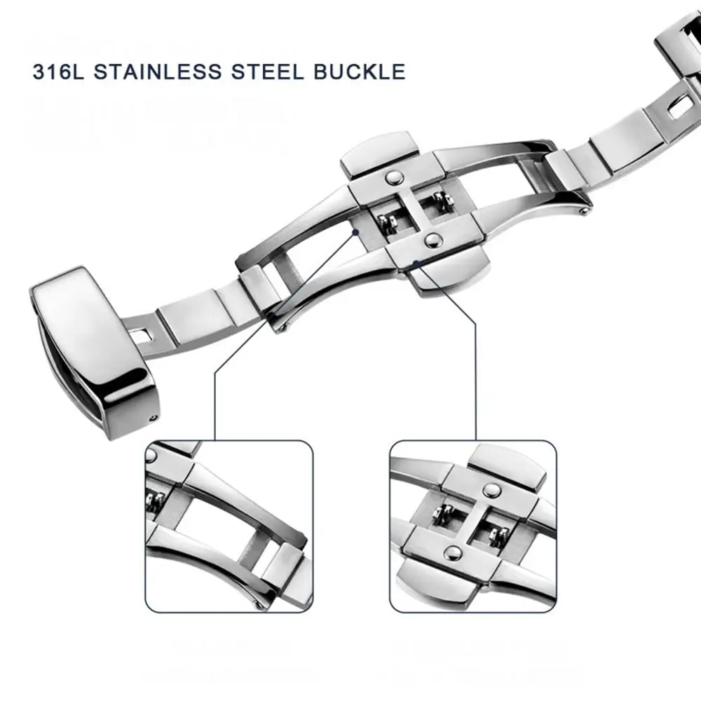 DOM ремешок для часов из натуральной крокодиловой кожи браслеты пояса часы