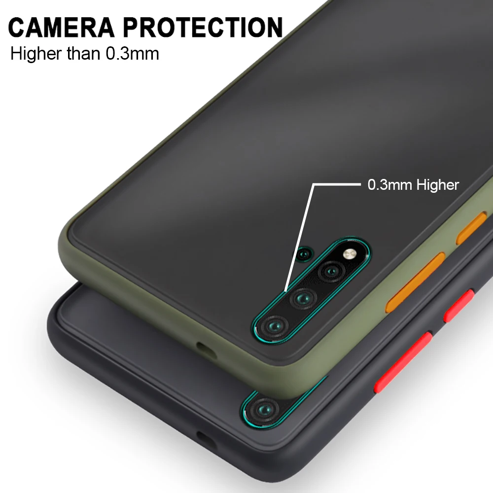 matte transparent skin phone case for huawei nova 5t honor 20 s 20s honor20 lite silicone anti sweat cover on nova 5 t nova5 t free global shipping
