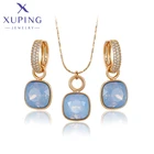 Xuping ювелирные изделия популярный новый дизайн кристаллы ювелирный набор с ожерелье и серьги для женщин девушки подарок