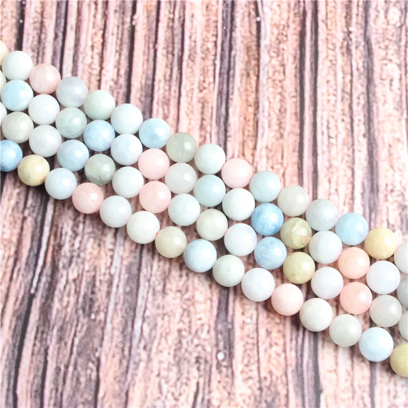 

Morgan Stone Natural stone beads round beads for jewelry making Diy necklace bracelet 4/6/8/10/12 MM