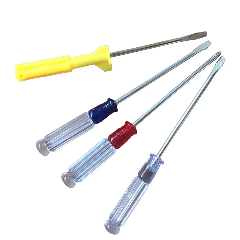 Household Slotted Screwdriver Portable Mini Color Handle Watch Appliance Repair Tool | Инструменты