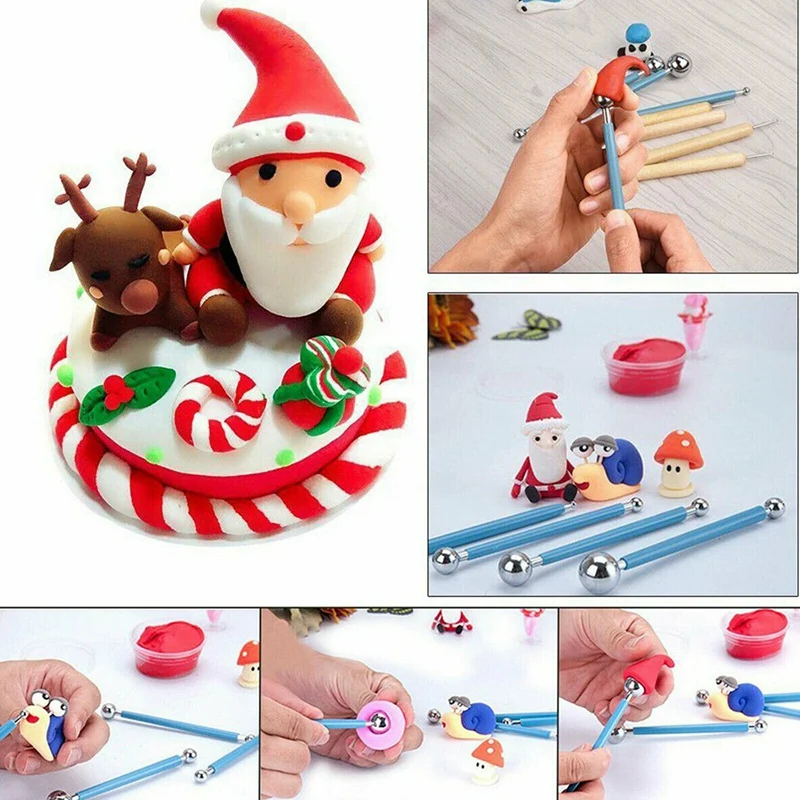 25 шт./компл. скульптурные инструменты с чехлом для детской керамической