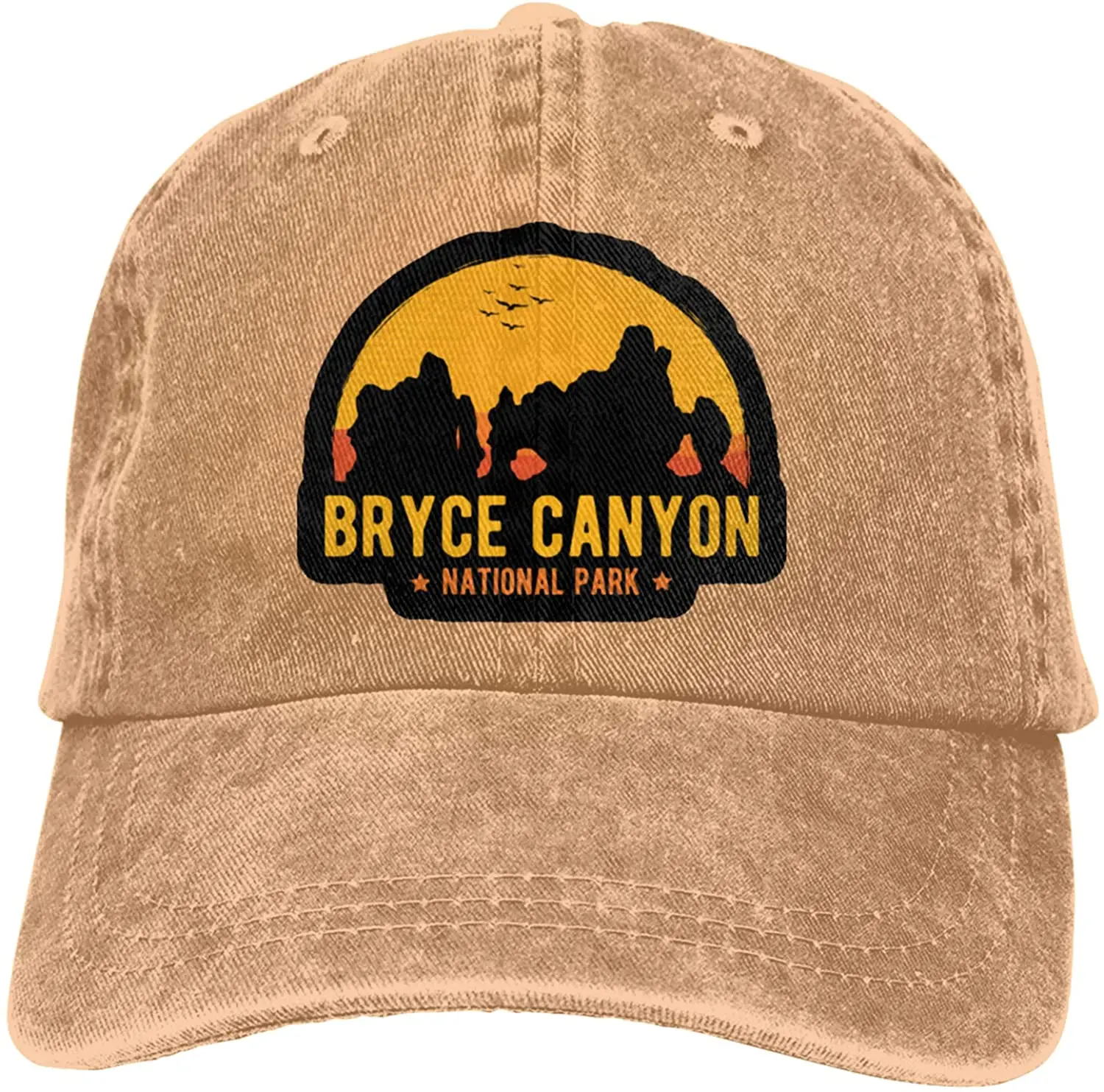 

Bryce Canyon National Park Denim Caps Vintage Washed Distressed Cotton Dad Hat Adjustable Baseball Hats for Unisex