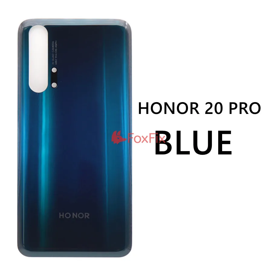 Задняя стеклянная крышка для 6,2" huawei Honor 20 Pro крышка батареи задняя панель Honor 20 Задняя стеклянная дверь Корпус чехол с клеем