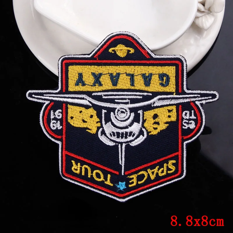 USS Enterprise патчи Железный на патч для одежды вышивка космический путь DIY звезды