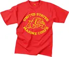 Футболка с изображением красного морского бульдога, Usmc, военная футболка с изображением бульдога, морской пехоты США