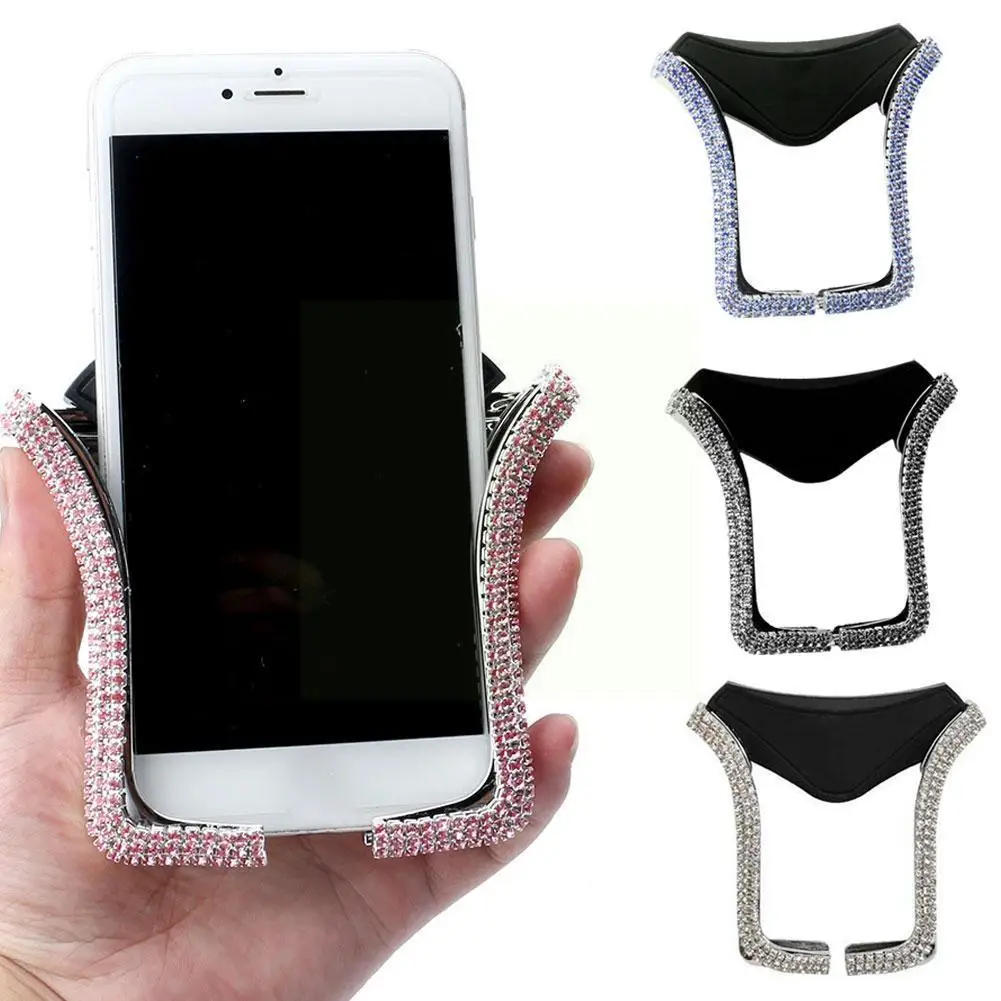 

Универсальный автомобильный держатель для телефона со стразами