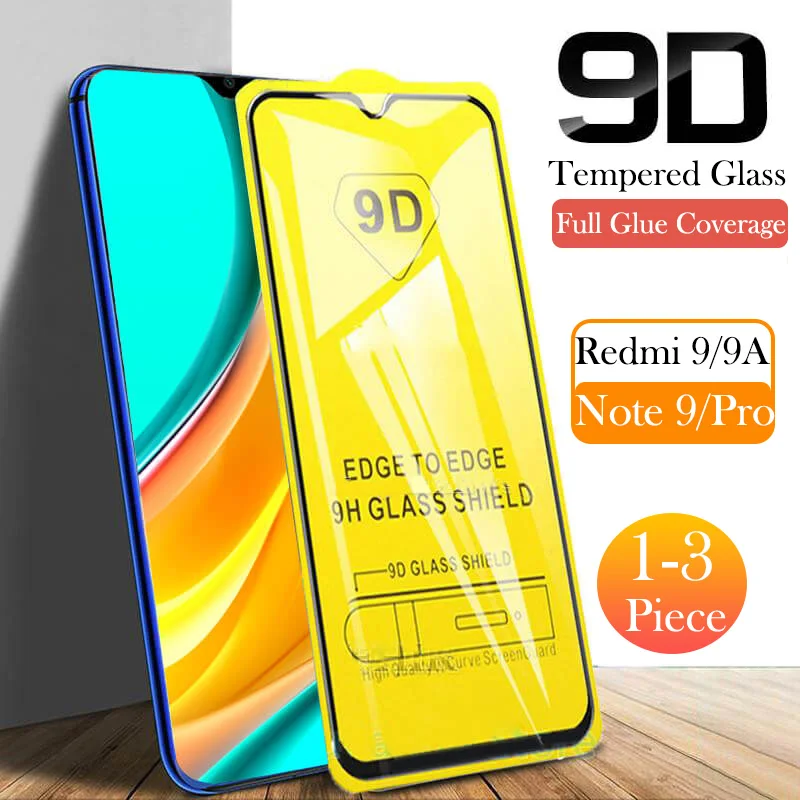 Защитное стекло 9D для xiaomi redmi note 9 a pro note9 пленка из закаленного стекла телефона А 1 3