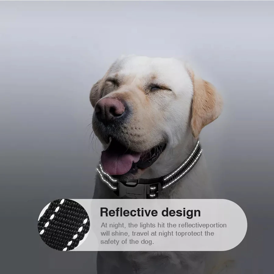 Нейлоновый собачий ошейник Светоотражающий Поводок для домашних животных