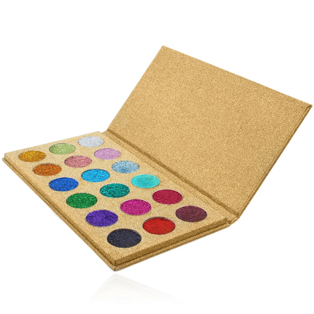 

Private Label Cosmetics Custom Bulk Makeup 18 Color Glitter Powder Eyeshadow