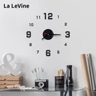 3D настенные часы Акриловые Diy зеркальные цифровые настенные часы маленькие минималистичные часы искусство индивидуальная Наклейка на стену бесшумные офисные товары для дома