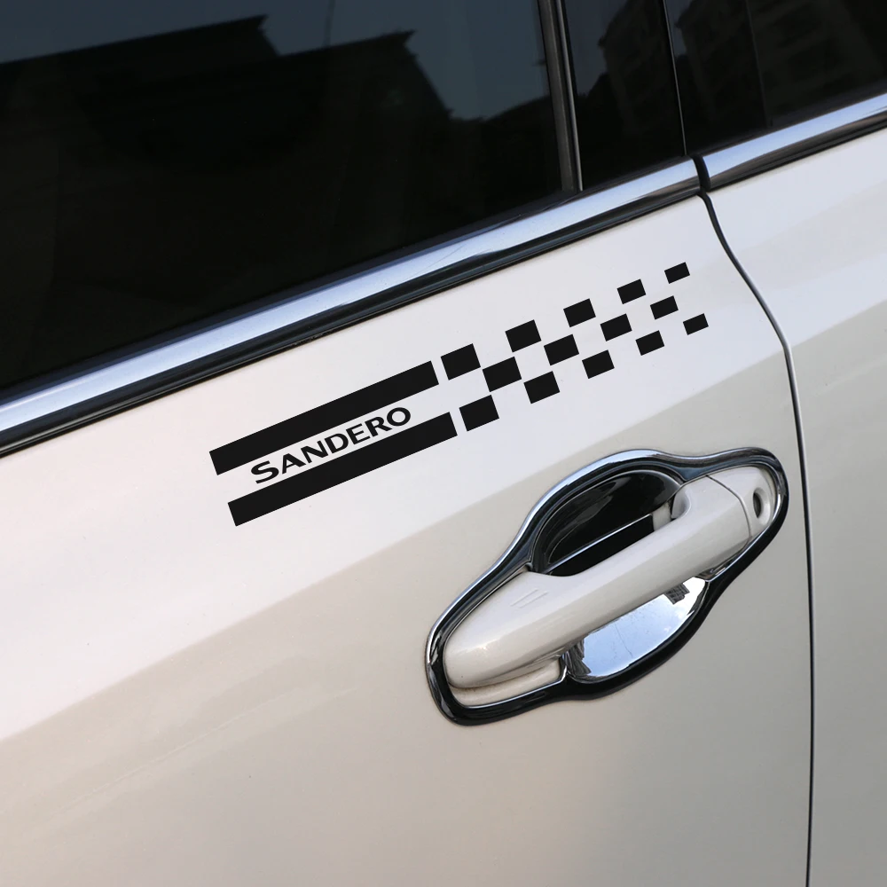 Автомобильные наклейки в форме столба для Renault Dacia Sandero Racing Стайлинг классический