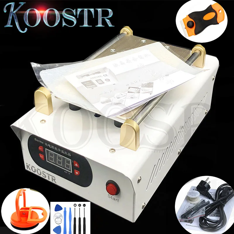 Новый 7 дюймов Встроенный вакуумный насос мобильный телефон машина сепаратор с