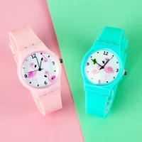 candy jelly color ins flamingo watches for women silicone female girls quartz wristwatches ladis relogio feminino zegarek damski