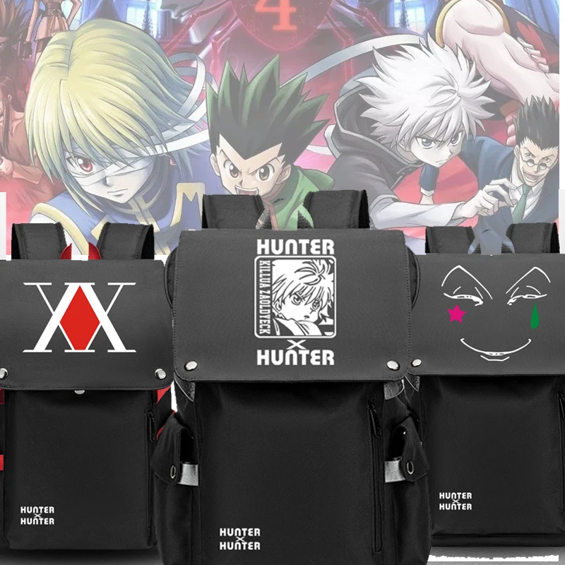 Аниме HUNTER×HUNTER GON FREECSS рюкзак Killua Zoldyck сумки Косплей Оксфорд Студент Школьный для