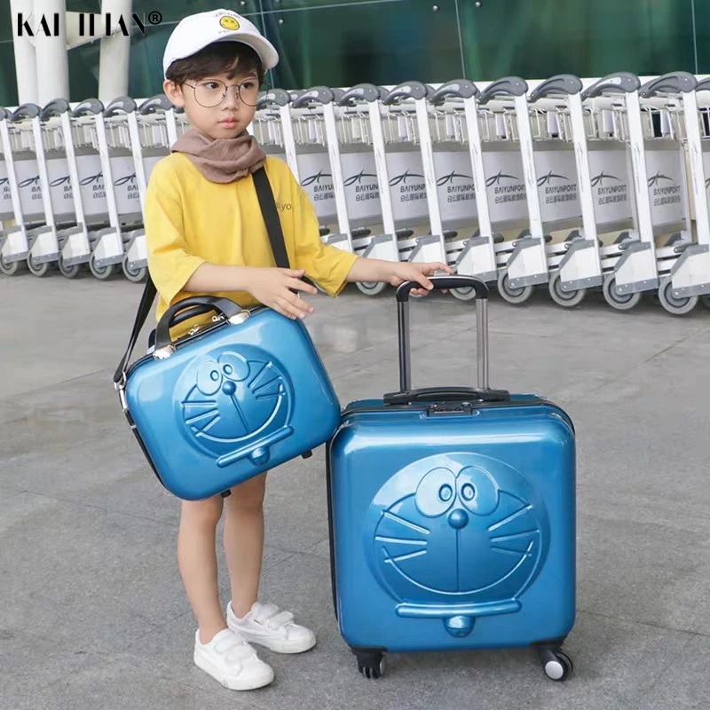 Детский набор чемоданов детский мультяшный чемодан с 3D машиной для кошек на