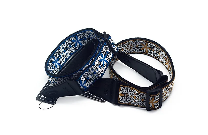 gitarre teile bestickt gitarre strap nationalen stil schulter gurt band musical instrument strap gitarre kit elektrische gitarre free global shipping