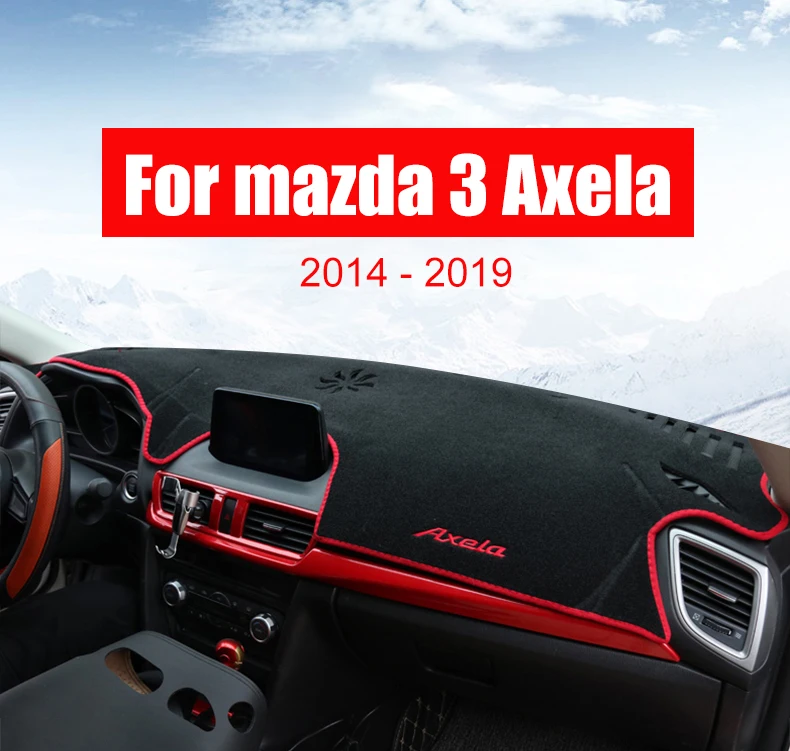 Приборной панели автомобиля Избегайте светильник Pad инструмент крышка платформы стол коврики ковры LHD для Mazda 3 Axela