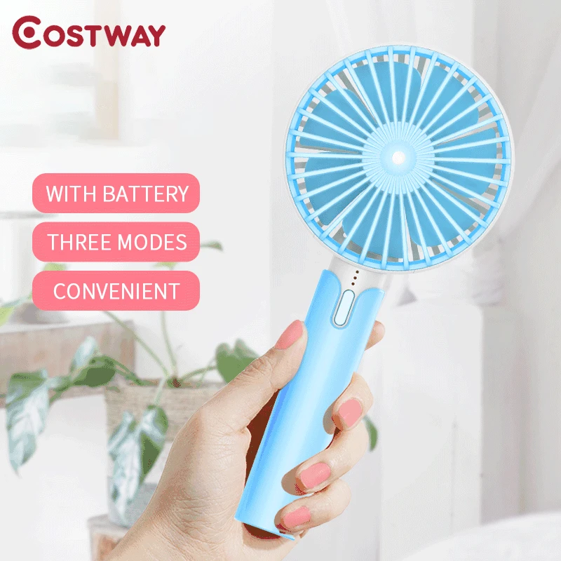 Новый портативный Электрический мини вентилятор охлаждения COSTWAY с Usb зарядкой