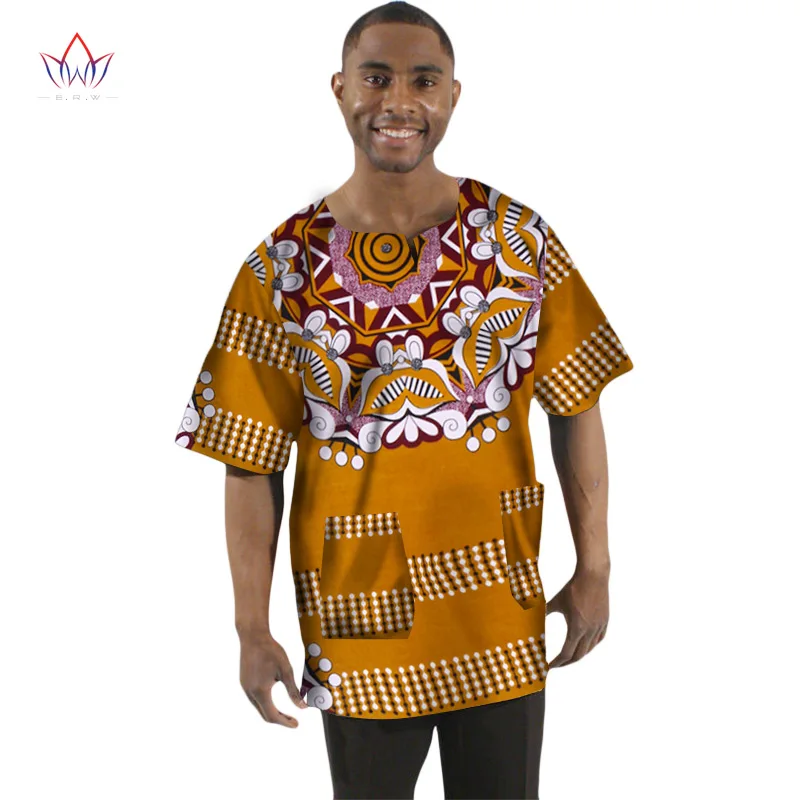 Традиционная африканская одежда восковая Футболка с принтом мужские футболки