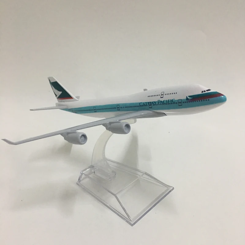 Металлическая авиамодель Cathay Pacific B747 16 см авиационного самолета в Гонконге