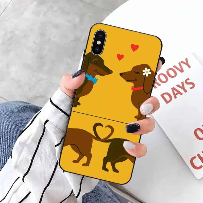 

Animal Dachshund Doberman dog Phone Case for iPhone 11 12 pro XS MAX 8 7 6 6S Plus X 5S SE 2020 XR mini