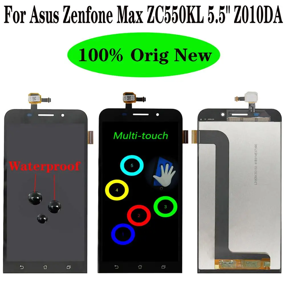 

Shyueda 100% Оригинальный Новый ЖК-дисплей 5,5 дюйма для Asus Zenfone Max ZC550KL Z010DA сенсорный экран дигитайзер + инструмент + клей