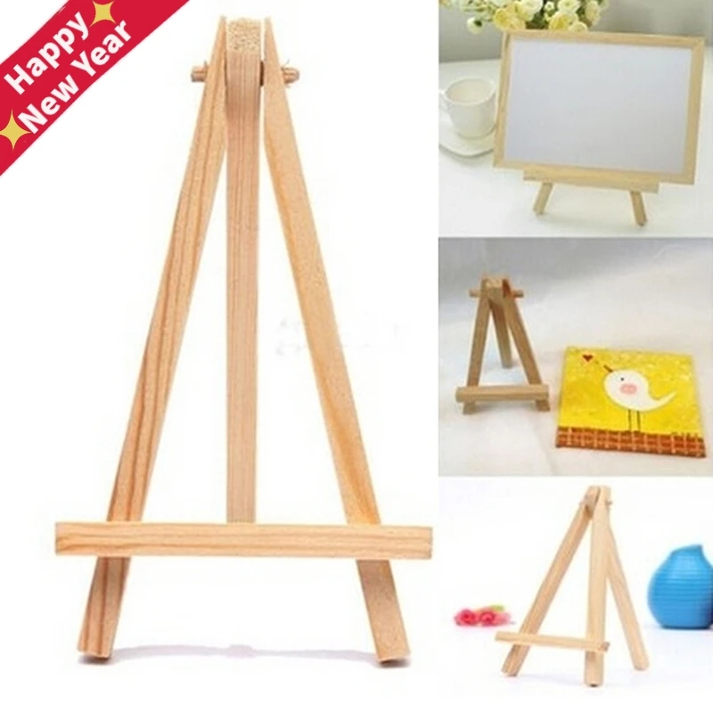 

1Pcs Mini Artist Wooden Easel Wood Wedding Table Card Stand Display Holder For Party Decoration 15*8cm Triange Easel