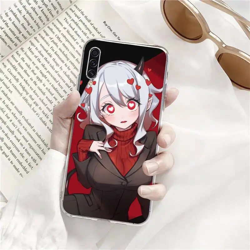 

Cute cartoon helltaker Phone Case Transparent for Samsung A71 S9 10 20 HUAWEI p30 40 honor 10i 8x xiaomi note 8 Pro 10t 11