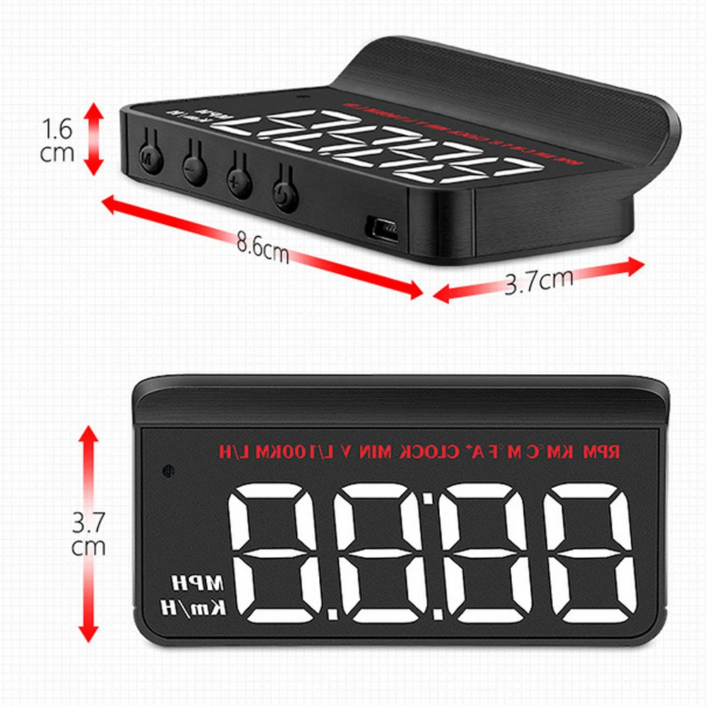 1 шт. M5 OBD Автомобильный проектор Hud система предупреждения о скорости и
