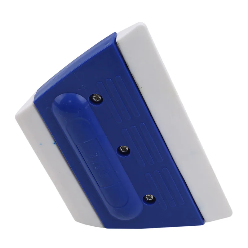 Сине-белый двухсторонний трапециевидный АБС-резиновый скребок наклейка-скребок