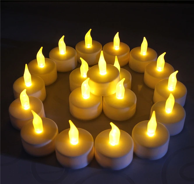

24PCS 2022 LED Light Candles Householed Led Battery-Powered Flameless Candles Church Home Party Decor Lighting mini lamp