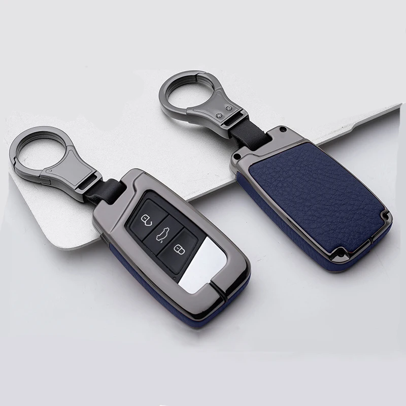 Горячая Натуральная кожа Автомобильный ключ чехол для Volkswagen VW Tiguan MK2 Magotan Passat B8 CC