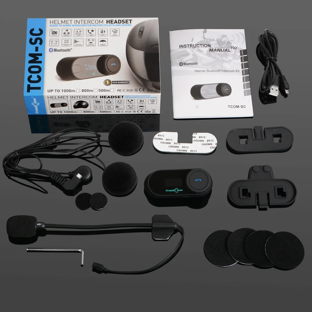 Новая обновленная версия! T COMSC BT Bluetooth переговорное устройство для