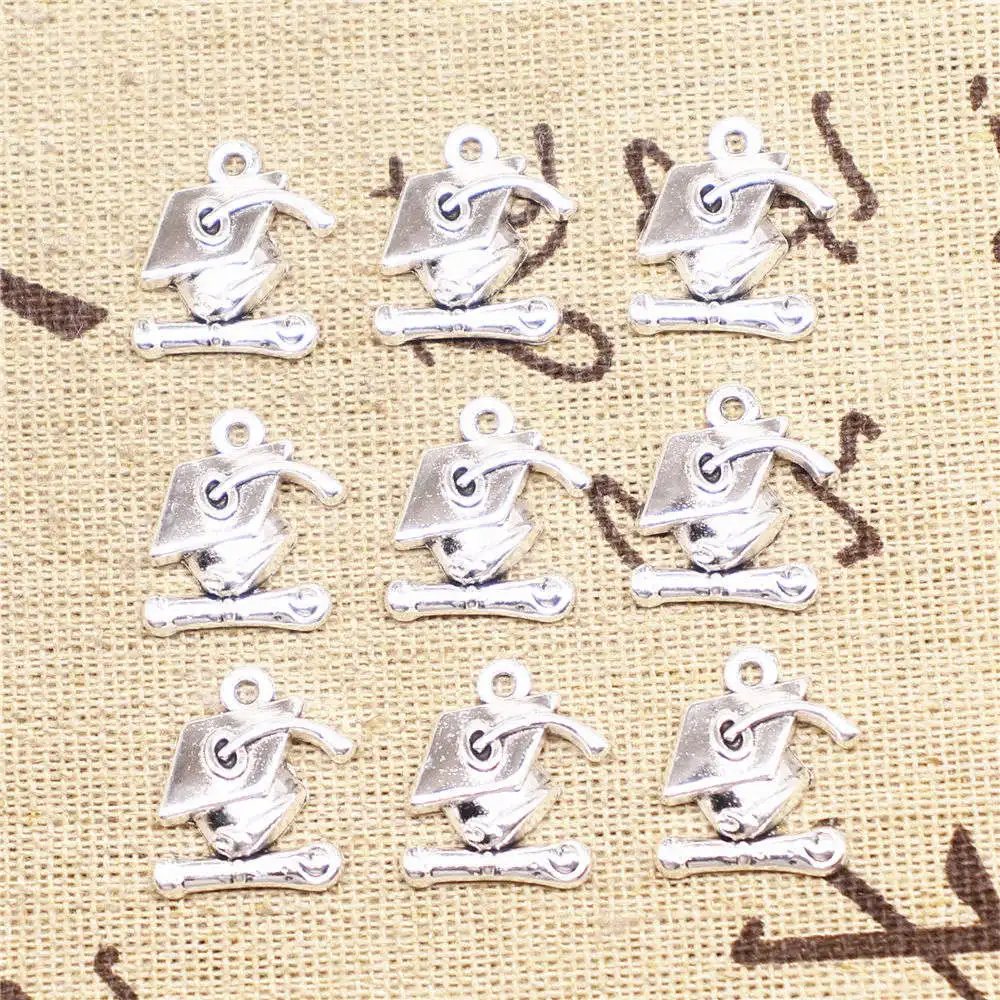 

Подвески для изготовления ювелирных изделий 20 шт. 17x16 мм античный серебряный цвет подвески для мальчишника