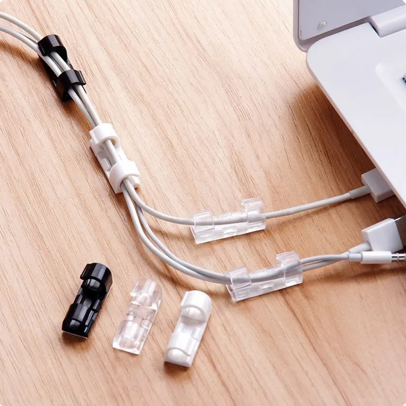 20 шт. пластиковые зажимы для кабелей 3 цвета | Дом и сад