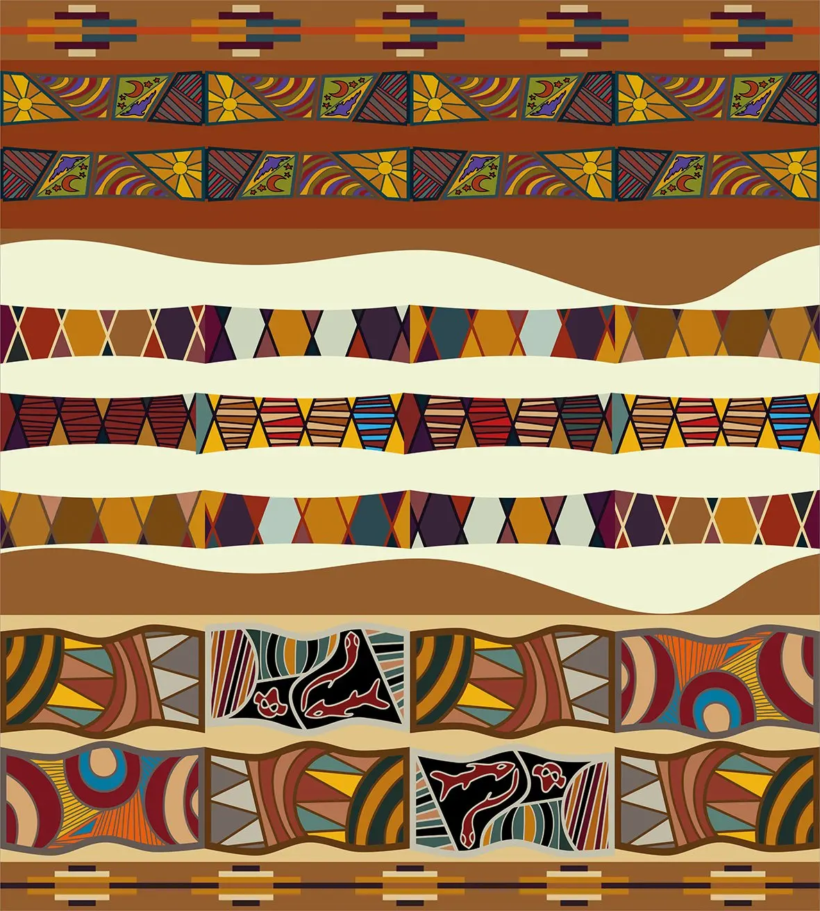 Племенной пододеяльник набор Традиционная китайская народная с Культурный