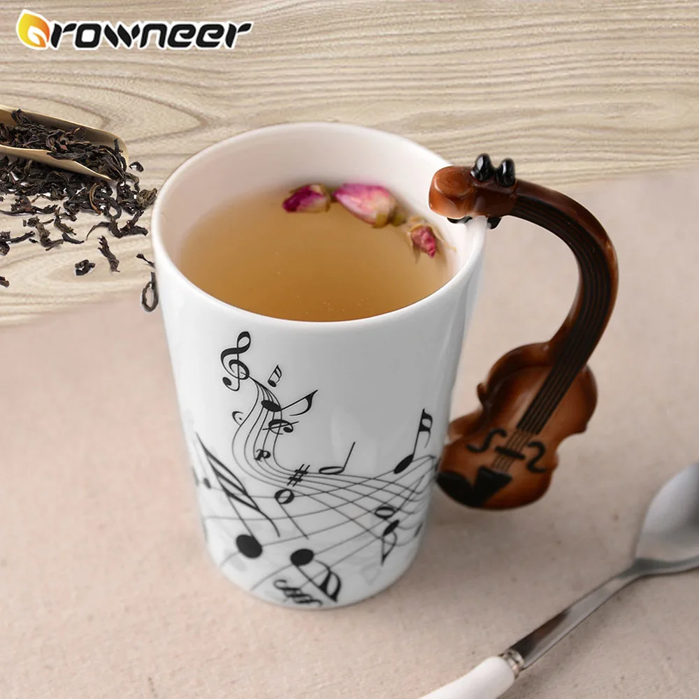 240 мл/400 мл Творческий Музыка Кружка гитара скрипка фортепиано Форма Керамика Чай