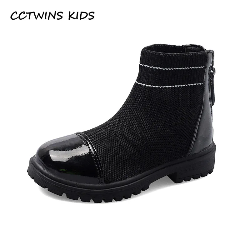 

Girls Boots 2021 Autumn For Kids Fashion Casual Ankle Short Chelsea PU Children Shoes Waterproof Brand Soft Thick Sole Platform