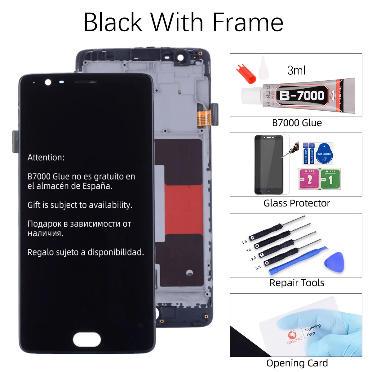 Black with Frame AMOLED affichage d'origine pour Oneplus 3 affichage 3T ECRAN tactile lcd avec remplacement du cadre pour Oneplus 3 3T affichage - Цвет: Black with Frame