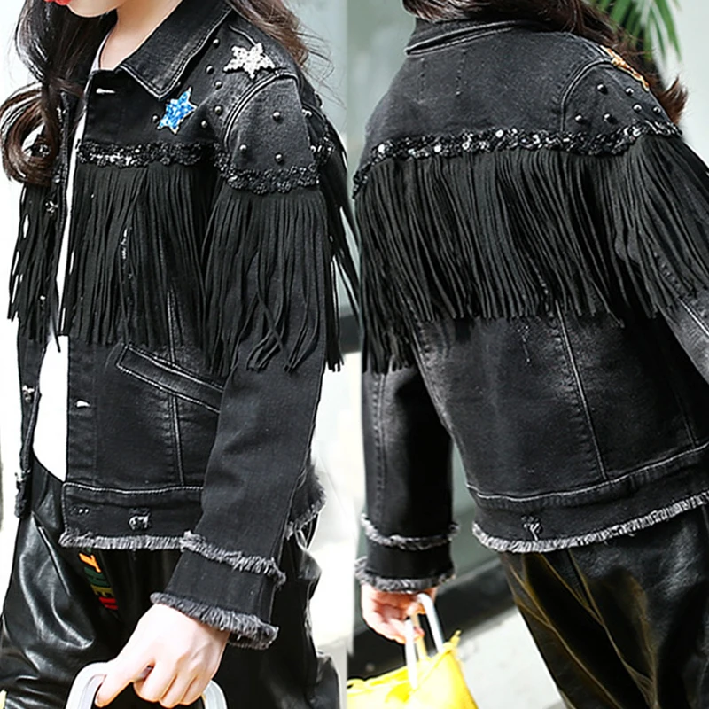 2020 джинсовая куртка для девочек эксклюзивные джинсовые пальто одежда маленьких