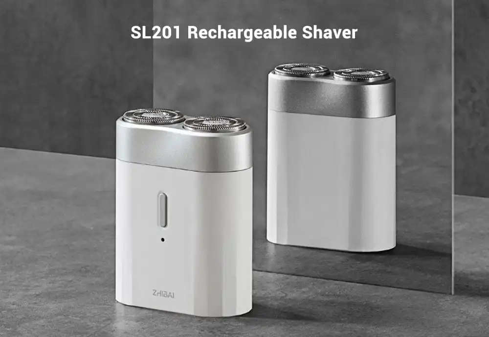 MI Mijia ZHIBAI SL201 портативная электробритва Влажная и сухая моющаяся Беспроводная зарядка через usb триммер для бороды электрическая бритва