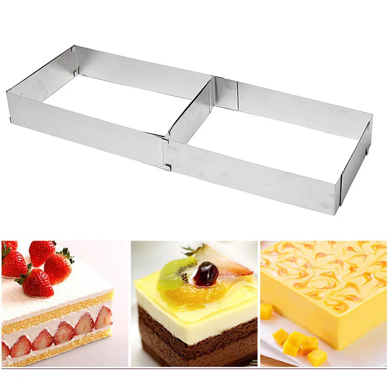 Регулируемое кольцо для торта из нержавеющей стали 10 18 см|cake ring|square cakebaking kitchen |