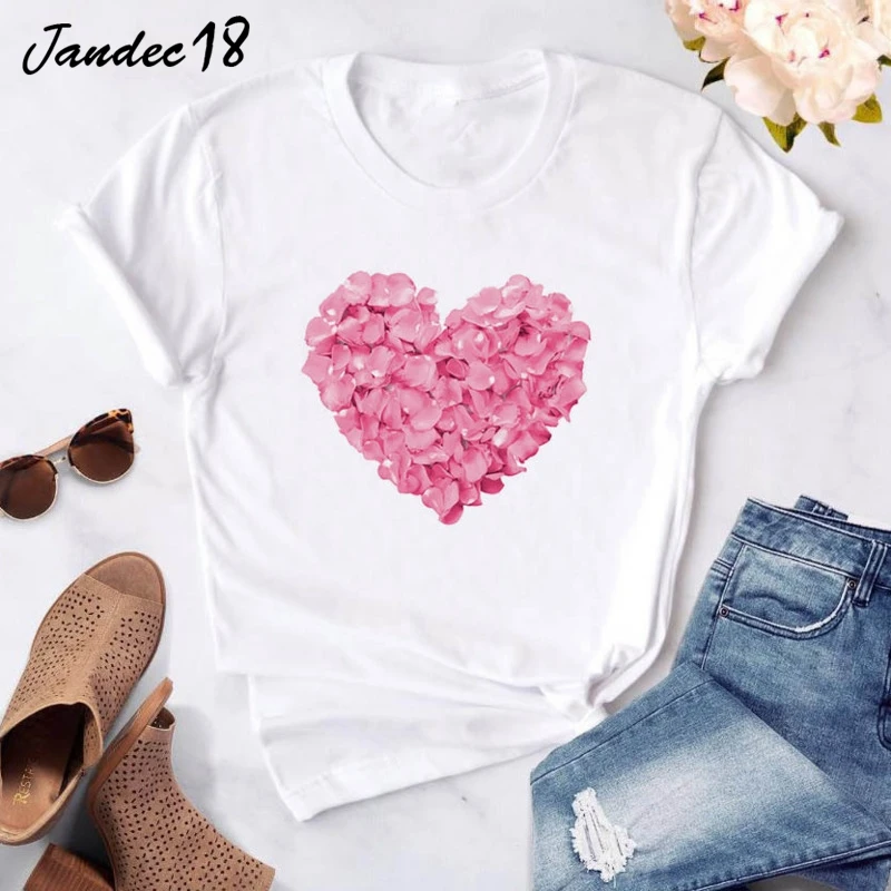 Летняя футболка с круглым вырезом и графическим рисунком коротким рукавом