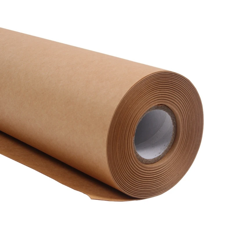 30 м коричневый рулон оберточной бумаги из крафт-бумаги для подарочной упаковки