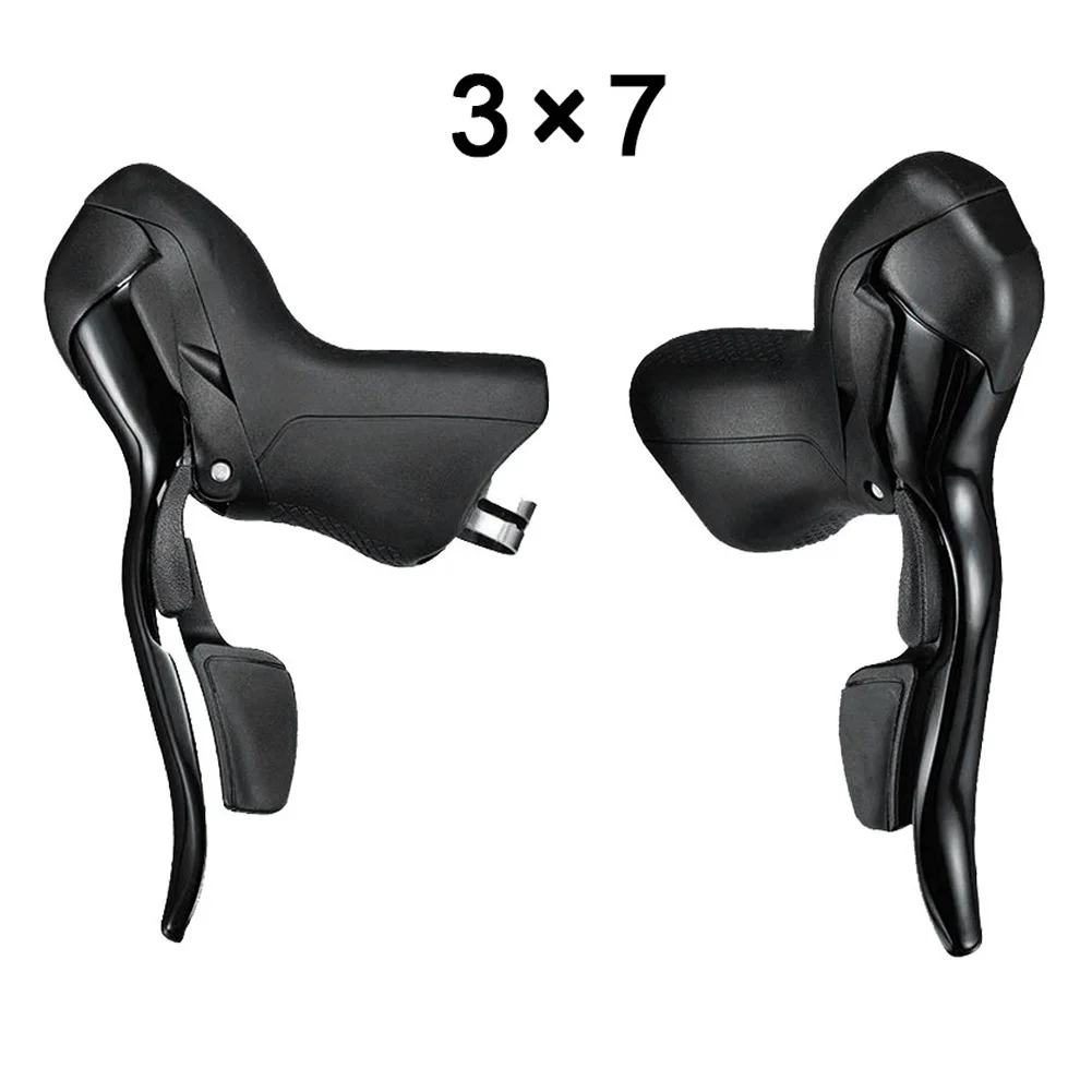 

7 Speed Road Bike Shifter Aluminum Alloy Black Dual Control Levers For Micronew SMN Trip Road High quality New