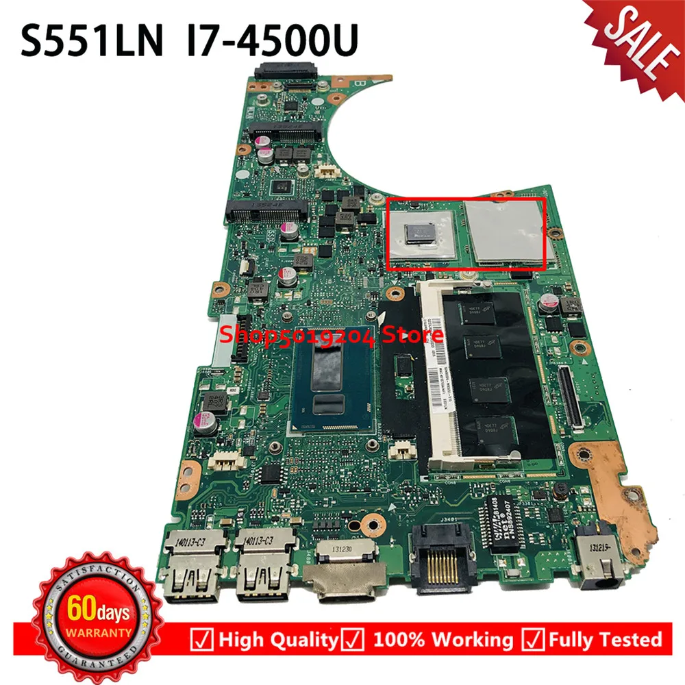 Материнская плата S551LN материнская для ASUS K551L K551LB K551LN S551L S551LB R553L ноутбука REV 2 1
