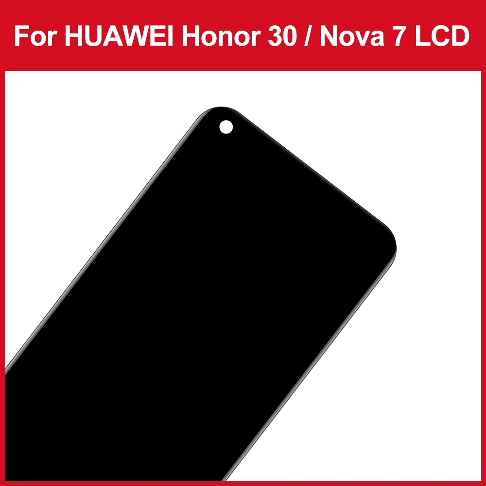Kup Oryginalny 6.53 ''wyświetlacz Zamiennik Dla Huawei Nova 7 LCD Ekran Dotykowy Digitizer Zgromadzenie Dla Huawei Honor 30 Ekran LCD