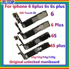 Материнская плата для iphone 6 6plus 6s 6splus 7 Plus 8 Plus, 100% оригинальная разблокированная, без Touch ID, Бесплатная логическая плата icloud, полные чипы Te
