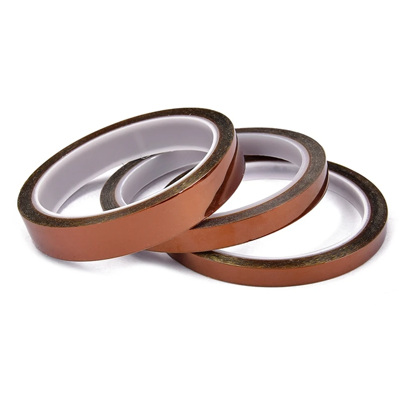 

3PCS High Temperature Resistant Tape 0.055mm Heat Dedicated Tape Polyimide Tape for BGA SMT Printer Up to 260 Celsius